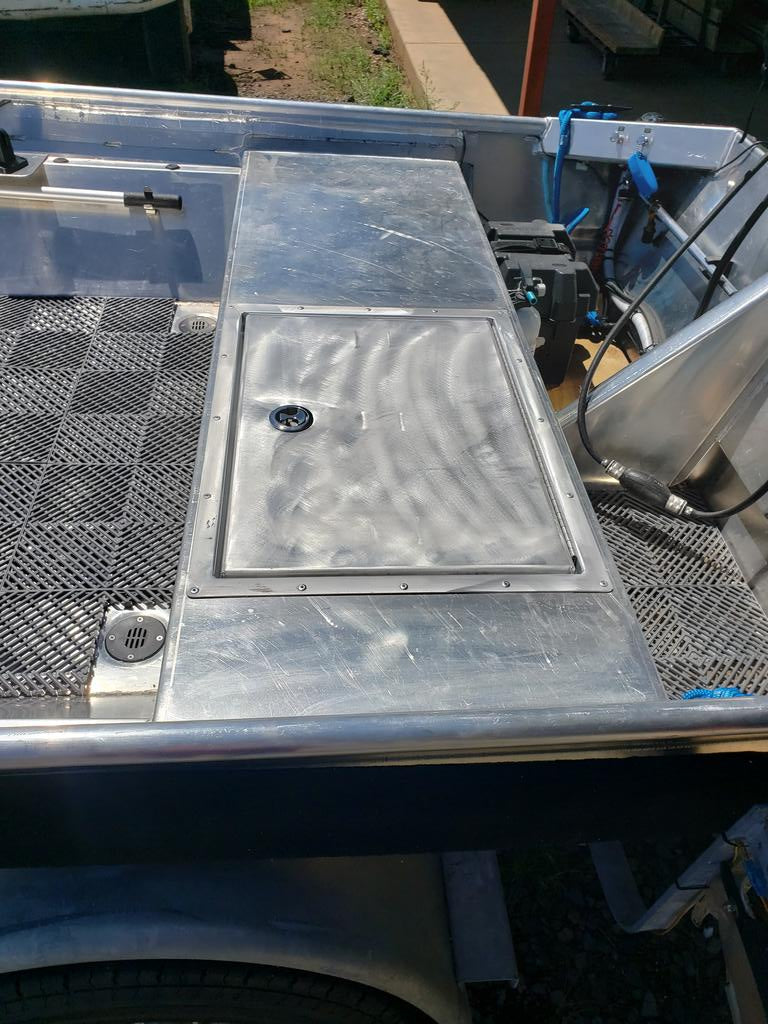 Drop in aluminum hatch lid assembly, IN STOCK STANDARD SIZES