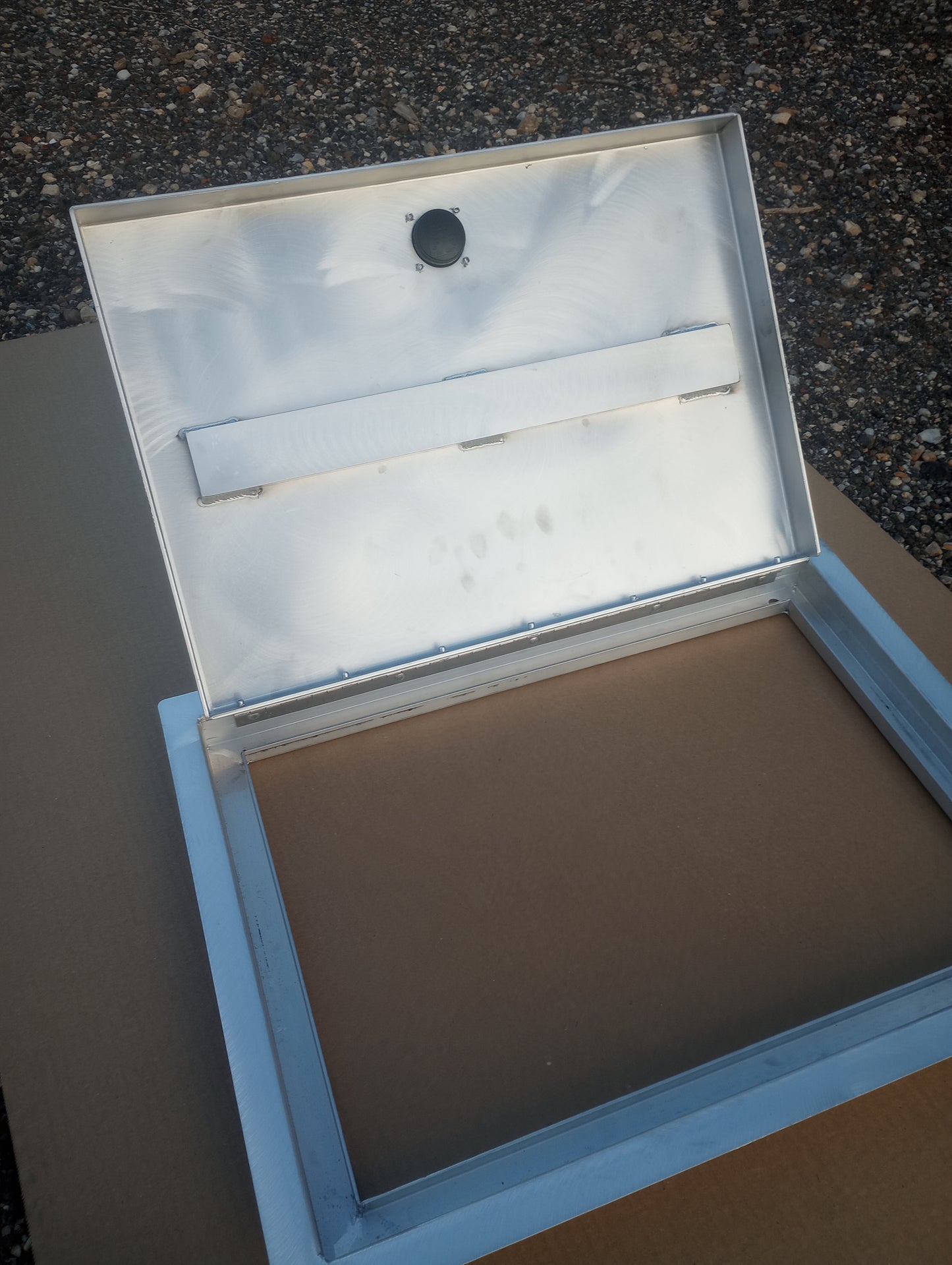 Drop in aluminum hatch lid assembly, IN STOCK STANDARD SIZES