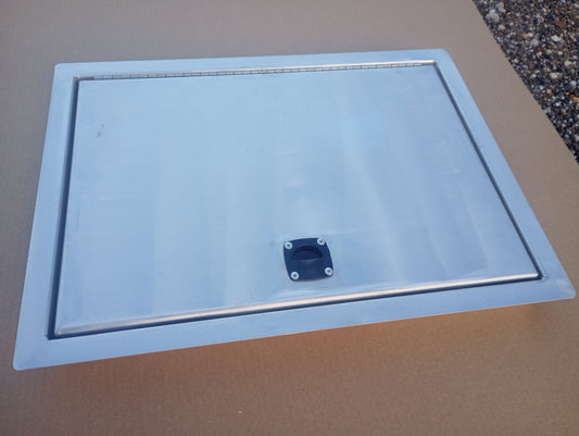 Drop in aluminum hatch lid assembly, IN STOCK STANDARD SIZES