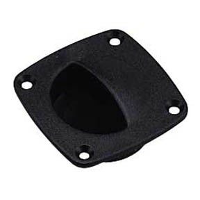 Black Plastic Flush Pull