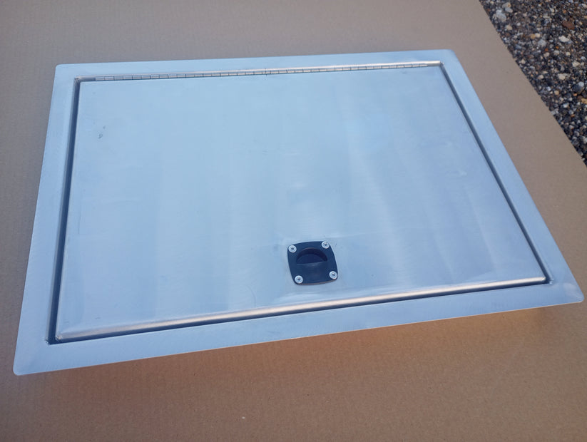 Drop in aluminum hatch lid assembly, IN STOCK STANDARD SIZES – FishOn ...